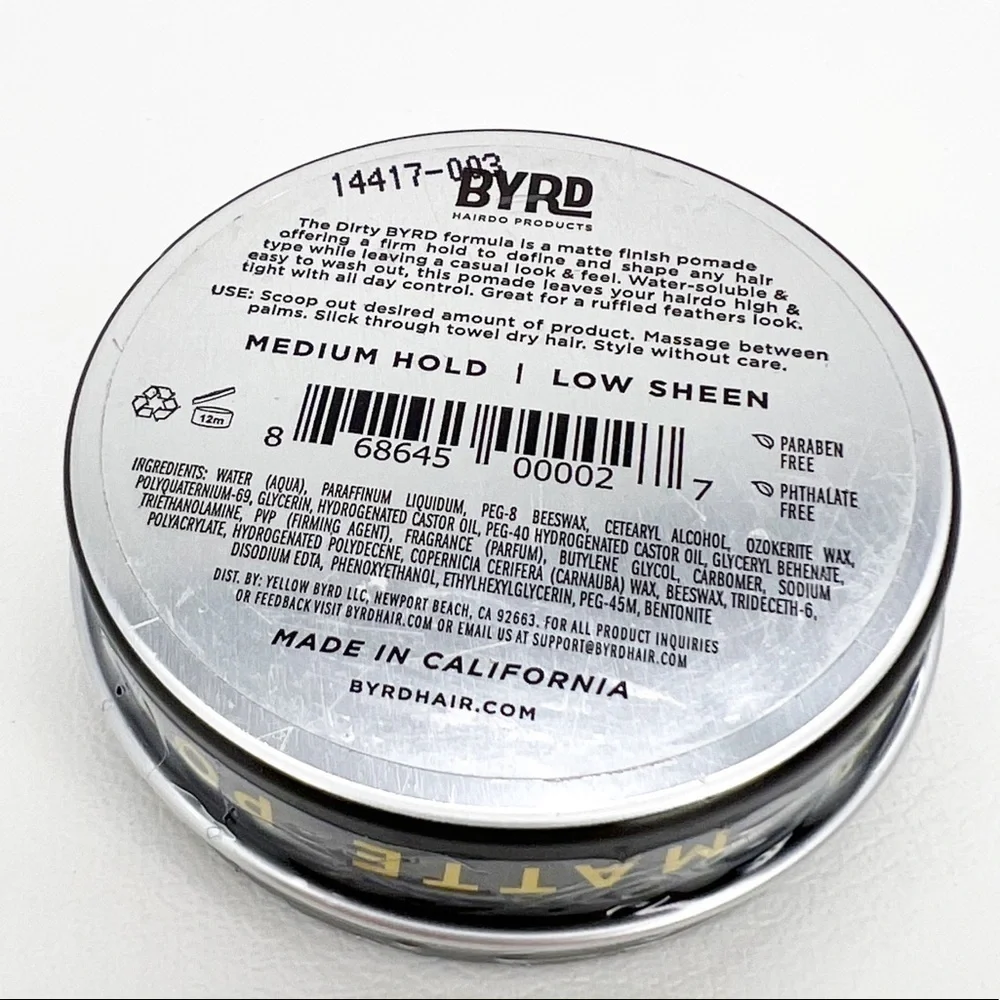 BYRD Hairdo Products one tin